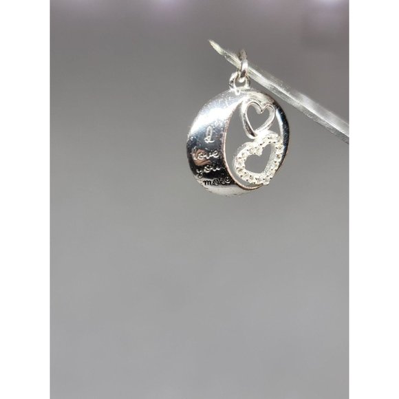 Sterling Silver I Love You More Heart Pendant - Picture 3 of 11